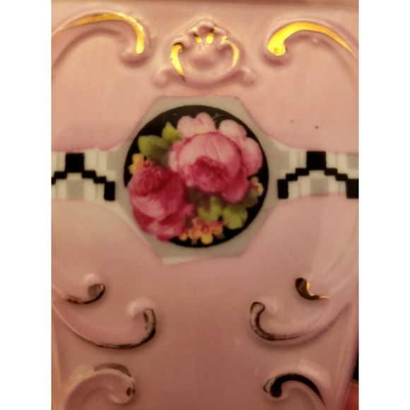 Mepoco Spice Jar Containers Pink Lusterware Pepper Ginger Vintage Germany - Picture 12 of 15